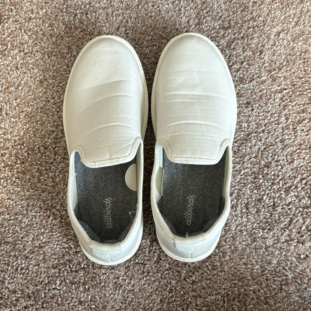 Allbirds women’s slip on loafer sliders in white